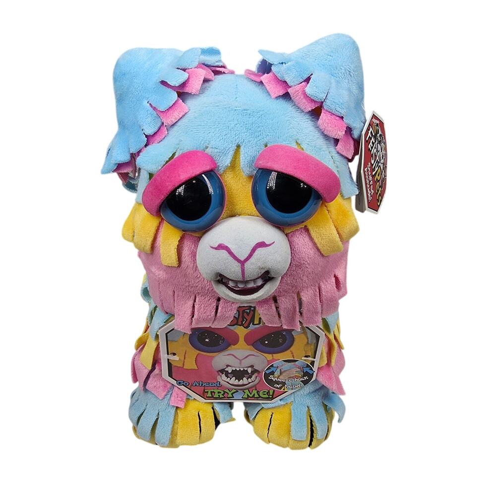 FEISTY PETS “OLLIE OLÉ” PLUSH – MULTICOLOR LLAMA – INTERACTIVE EXPRESSION – NWT